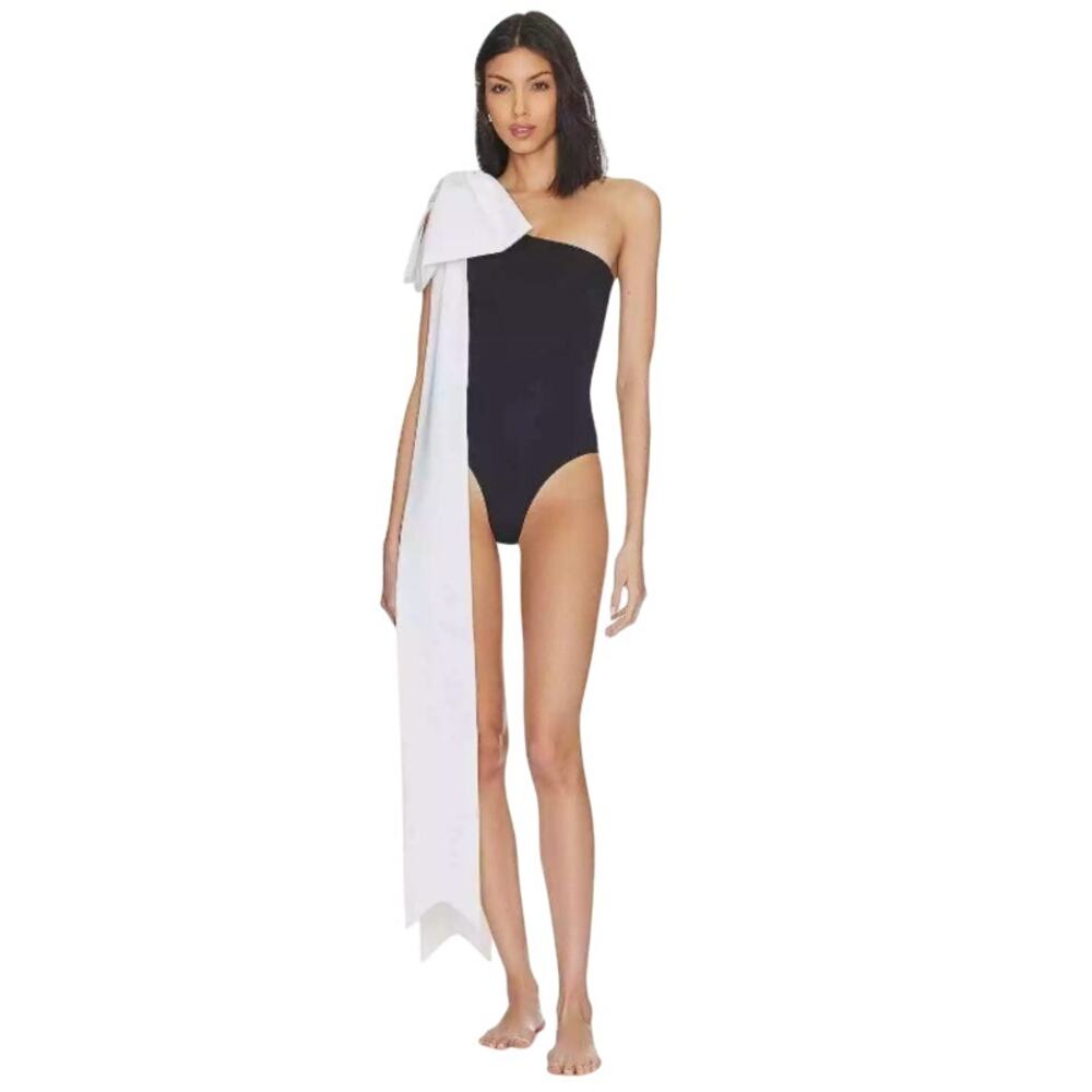 Tabacaru Swim Milly One Piece Swimsuit - Black & White - NWOT - Size Small
